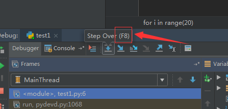 pycharm单步调试的方法