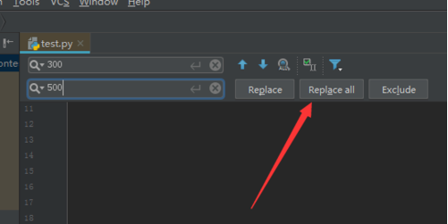 pycharm替换的方法
