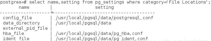 如何查看Postgresql配置文件在哪里