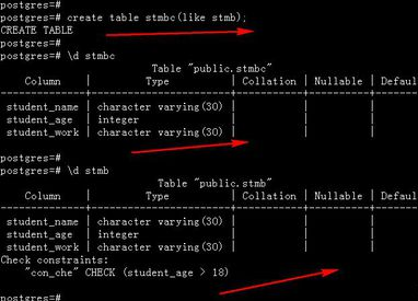 postgresql创建表的方法有哪些