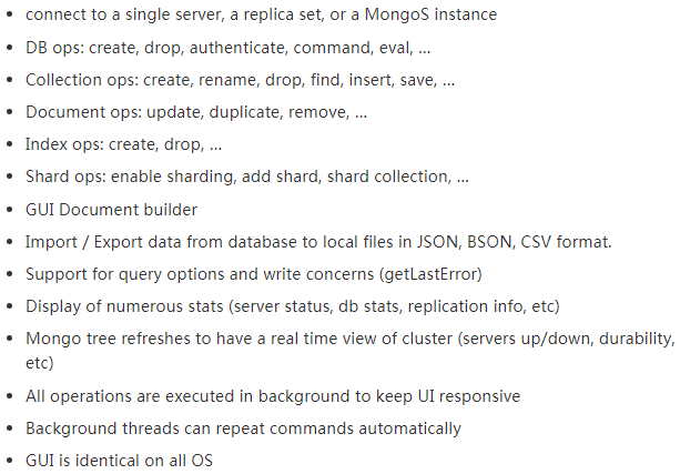 mongodb中有哪些可視化工具