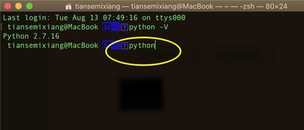 mac查看python版本的方法是什么