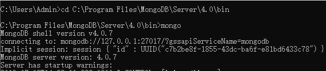mongodb数据库远程连接的方法