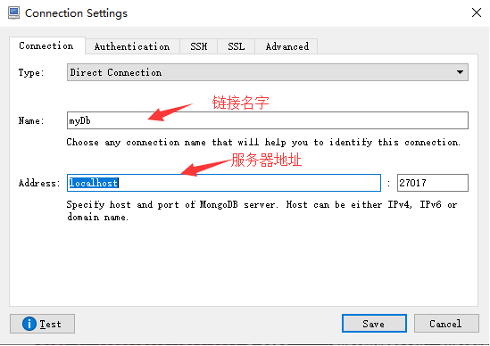 mongodb数据库远程连接的方法