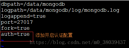 MongoDB數(shù)據(jù)庫開啟用戶密碼訪問的方法