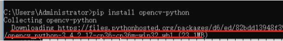 python中opencv的安装方法