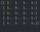 python輸出矩陣的方法