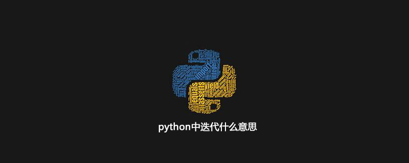 python中的迭代什么意思