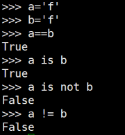 python3中比較字符串是否相等的方法