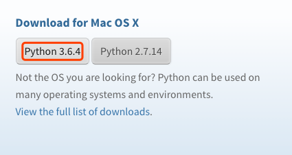 mac安装python3.6的方法