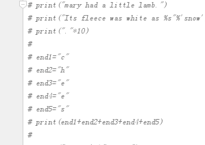 python将一段程序无效掉的方法