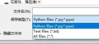 如何保存python文件