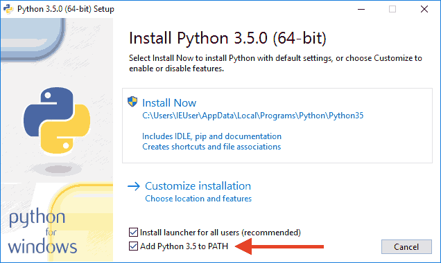 Windows下安装python的操作步骤