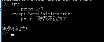 python捕获错误信息的方法