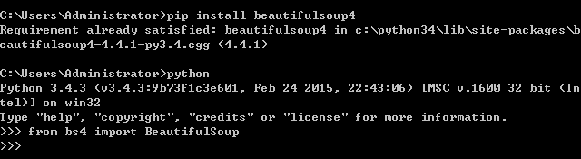 python3安装bs4的方法