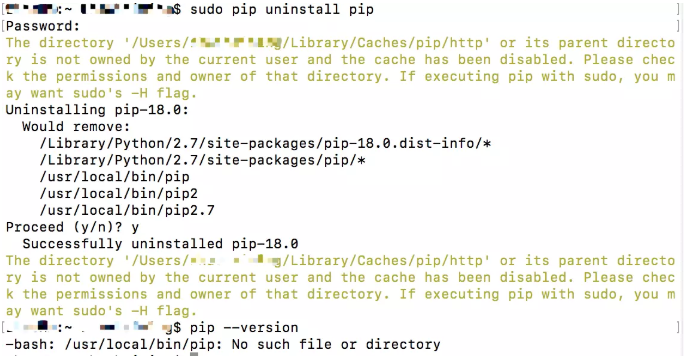 python卸载pip的方法