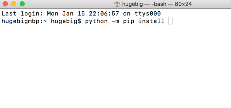 mac安装python包的方法