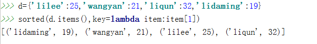 python给字典排序的方法