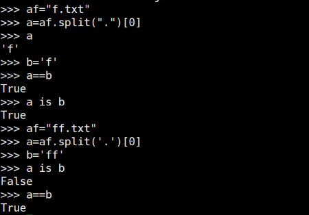 python中怎樣對(duì)比字符串是不是相同