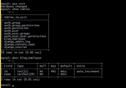 django连接mysql数据库的方法