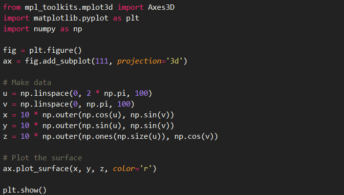 Python运用matplotlib库绘制3D图形的发