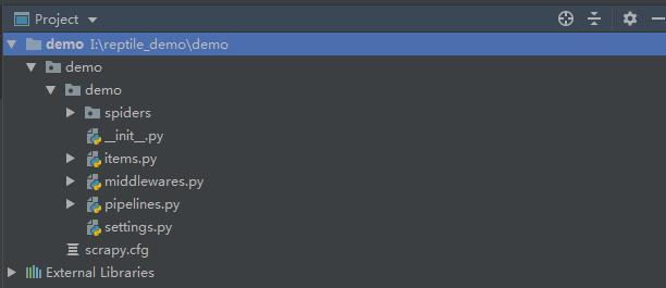 Python爬虫利用scrapy创建项目