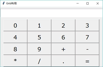 Python如何使用 Tkinter Grid布局管理器