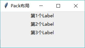 Python Tkinter Pack布局管理器