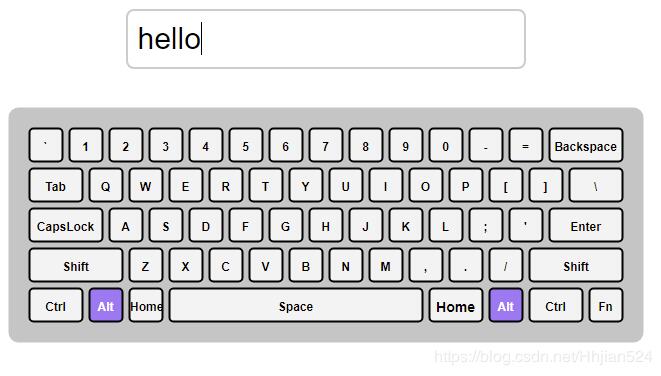 JavaScript實(shí)現(xiàn)電腦虛擬鍵盤的方法