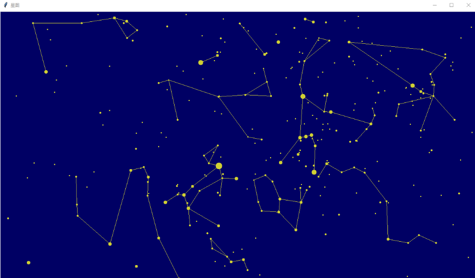 用Python实习唯美星空的方法