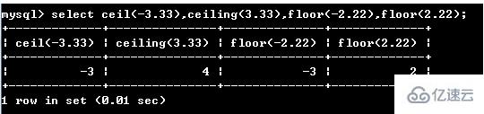 mysql中常用的数学函数介绍