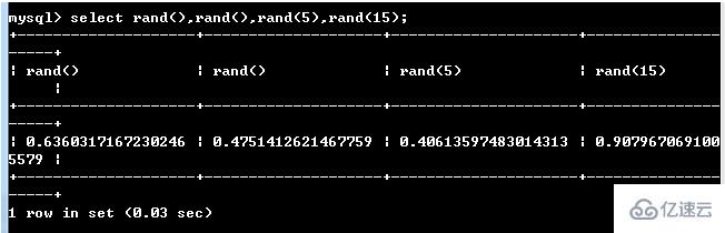 mysql中常用的数学函数介绍