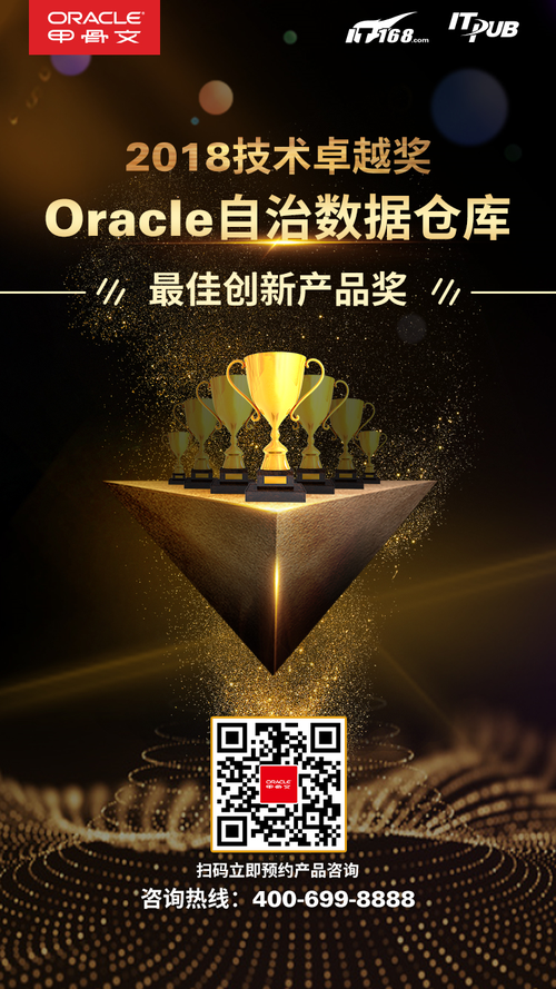 Oracle自治数据仓库荣获2018年度创新产品奖