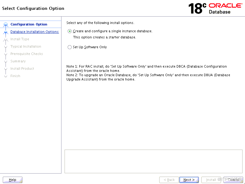 Oracle 18c安装初体验