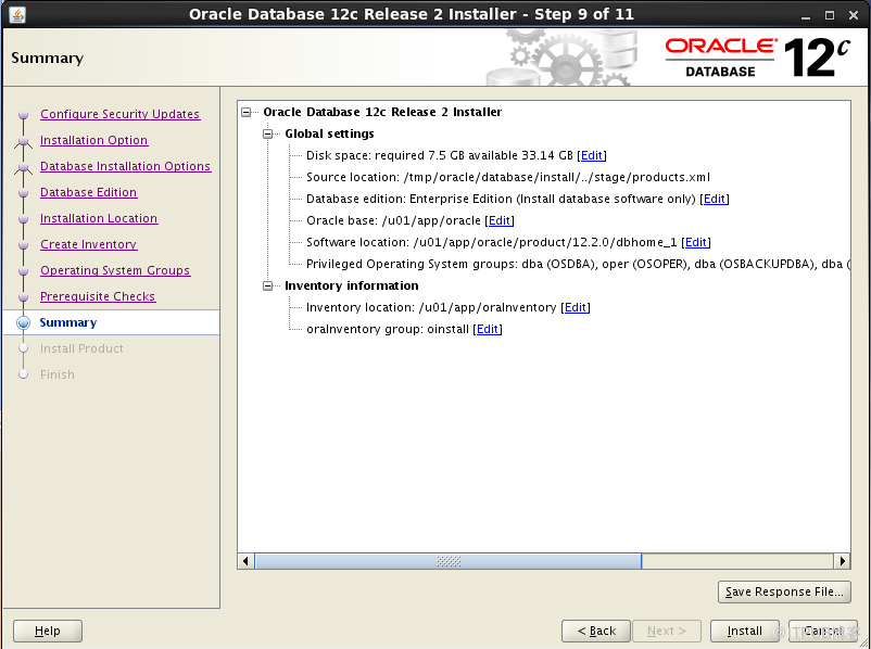 如何安装oracle12c单实例数据库软件