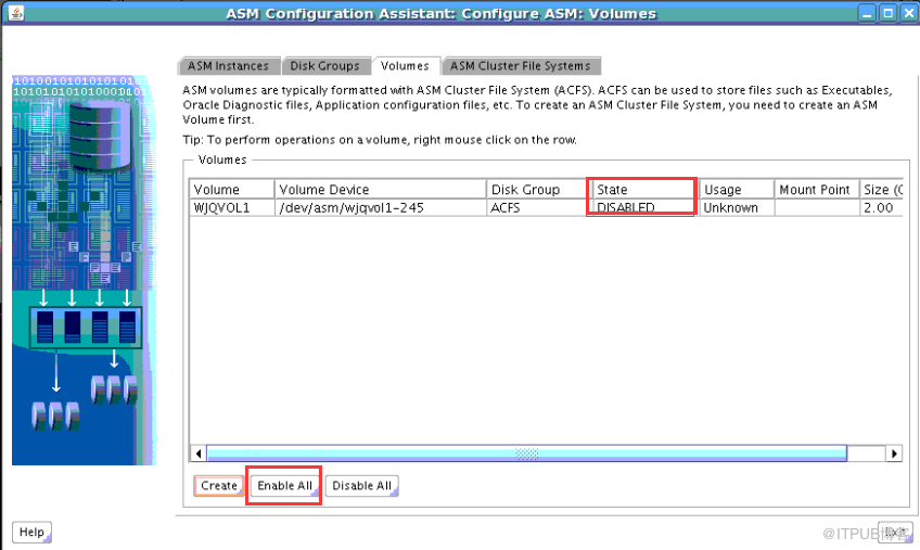 oracle12c RAC如何创建ADVM和ACFS