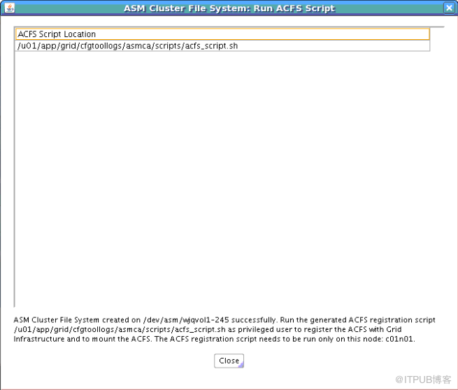 oracle12c RAC如何创建ADVM和ACFS