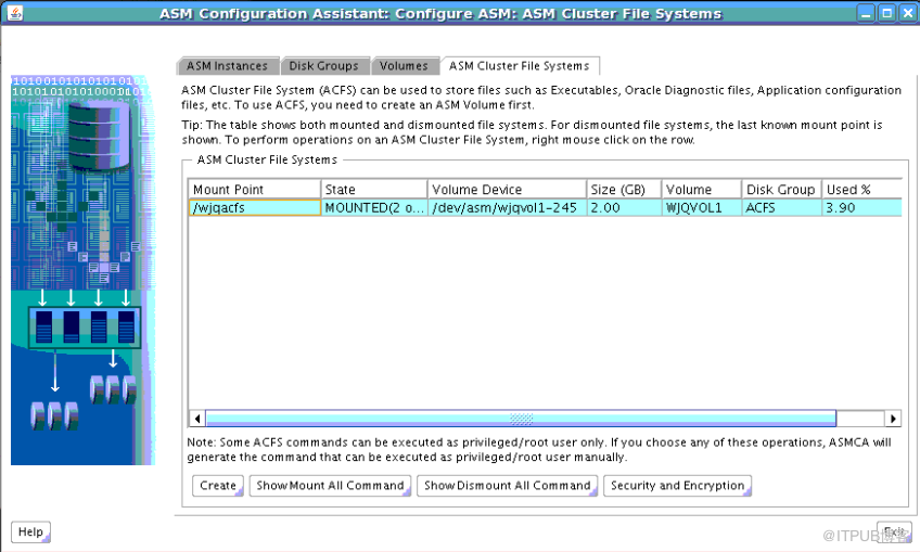 oracle12c RAC如何创建ADVM和ACFS