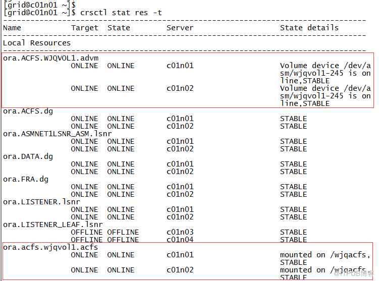 oracle12c RAC如何创建ADVM和ACFS