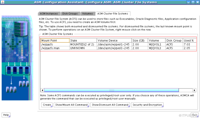 oracle12c RAC如何创建ADVM和ACFS