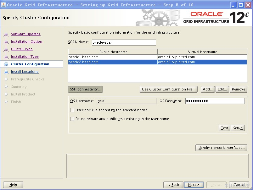 RedHat6.5 安装Oracle 12c RAC