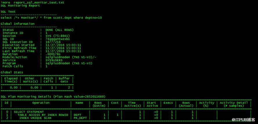 SQL Monitor Report怎么用