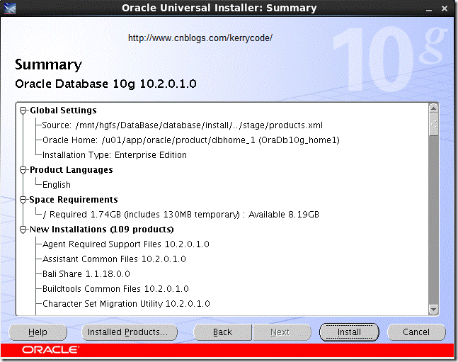 RHEL6 64位系统如何安装ORACLE 10g 64bit 数据库