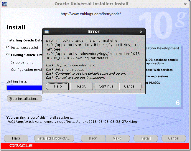 RHEL6 64位系统如何安装ORACLE 10g 64bit 数据库