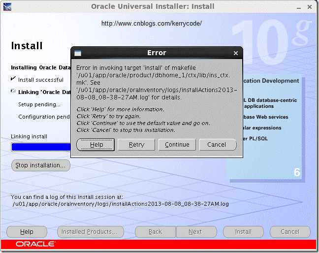 RHEL6 64位系統(tǒng)如何安裝ORACLE 10g 64bit 數(shù)據(jù)庫