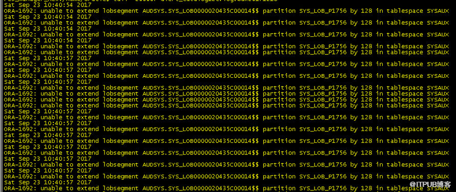 SYSAUX表空间满对数据库的影响以及解决措施是什么