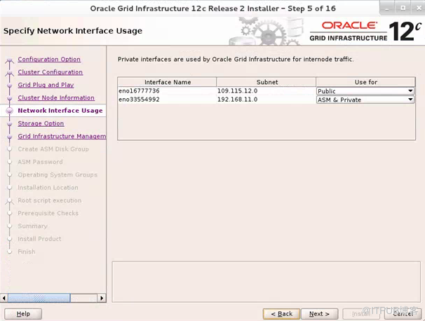 [RAC] 虚拟机linux7.0 + oracle12cr2 RAC + asm 安装