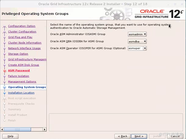 [RAC] 虚拟机linux7.0 + oracle12cr2 RAC + asm 安装