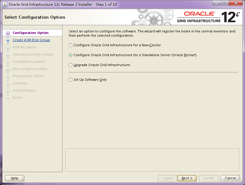 Oracle 12C R2單節(jié)點(diǎn)GRID+DATABASE如何安裝