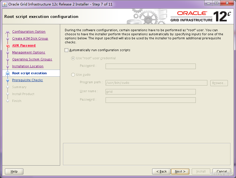 Oracle 12C R2單節(jié)點(diǎn)GRID+DATABASE如何安裝